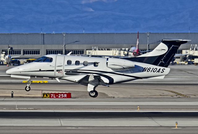 Embraer Phenom 100 (N610AS) - N610AS Embraer 500 Phenom 100 cn 50000044  - Las Vegas - McCarran International (LAS / KLAS) USA - Nevada, December 27, 2012 Photo: Tomás Del Coro