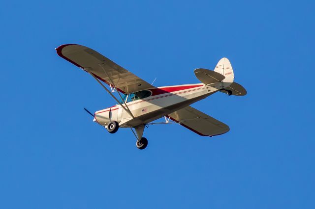 Piper PA-12 Super Cruiser (N98999) - Tierra Verde, FLbr /Flying over Little Bird Keybr /3/29/2020