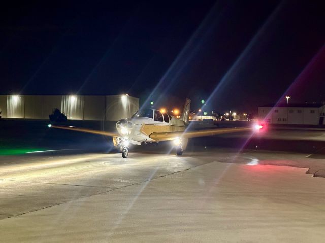 N61JK — - Taxiing into the hangar alley.