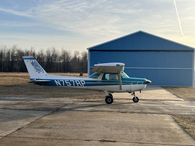 Cessna 152 (N757RP) - 7RP before an early morning XC flight 