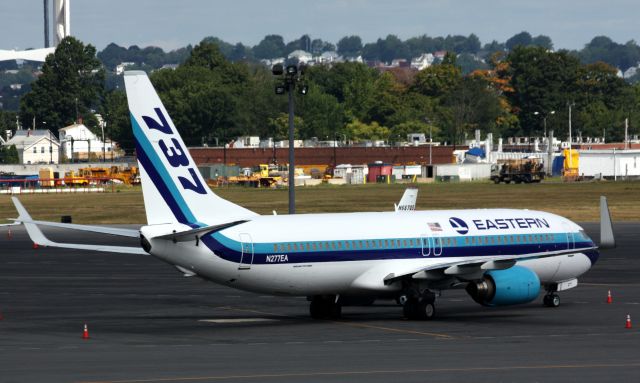 Boeing 737-800 (N277EA) - Nice to see Eastern back here in BOS!