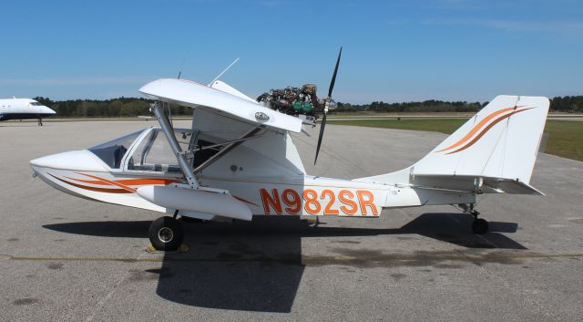 PROGRESSIVE AERODYNE SeaRey (N982SR) - A Progressive Aerodyne SeaRey LSA on the Gulf Air Center ramp at Jack Edwards National Airport, Gulf Shores, AL - March 19, 2019.