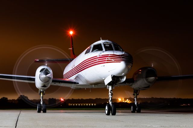 Fairchild Dornier SA-227DC Metro (N567TR) - 26 year old SW4 starting up and preparing to taxi to 10 late at night