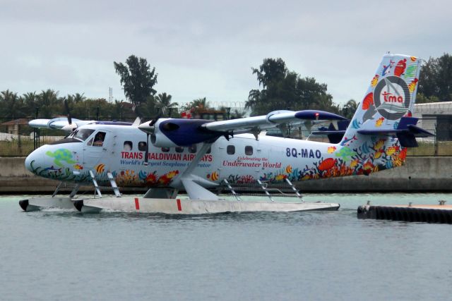 De Havilland Canada Twin Otter (8Q-MAO) - Taxiing to the jetty on 3-Jan-24.