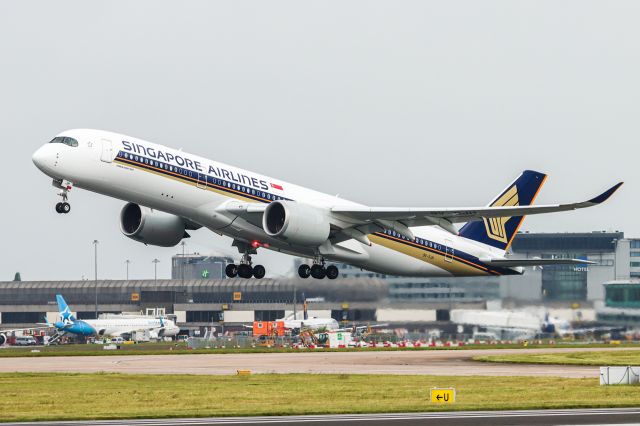Airbus A350-900 (9V-SJH) - SQ52 departing to IAH