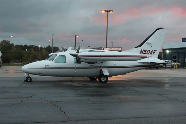 Mitsubishi MU-2 (N50AF) - Picture was taken on ramp at Gary Regional Airport.