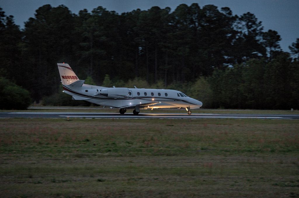 Cessna Citation Excel/XLS (N885BB) - Departure runway 7 last day Masters 2018