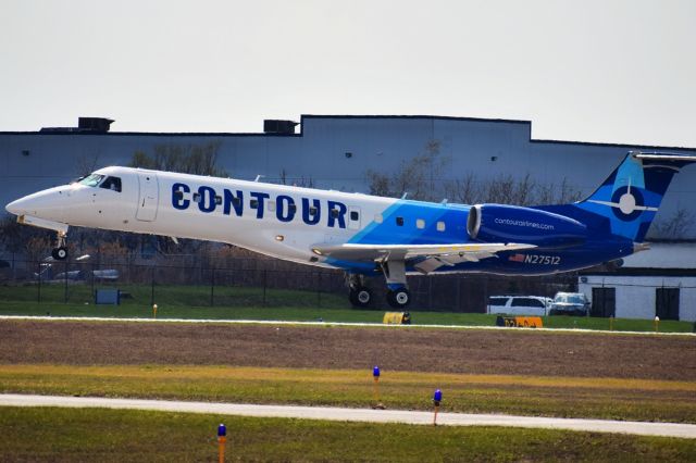 Embraer ERJ-135 (N27512) - N27512 operating as VTE512 arriving into the Buffalo Niagara International Airport from Tampa (KTPA)