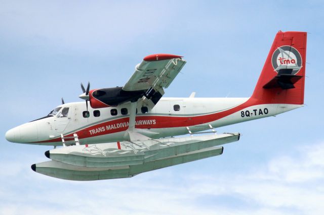 De Havilland Canada Twin Otter (8Q-TAO) - On final approach at Kanifushi Island on 5-Jan-24 arriving from VRMM.