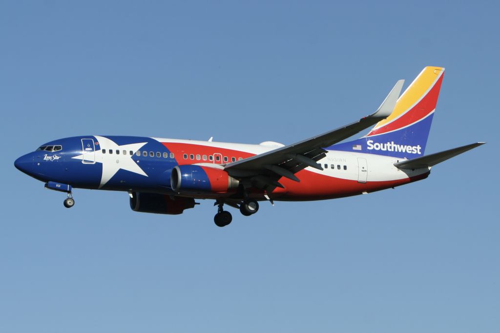 Boeing 737-700 (N931WN) - Oct. 20, 2021 - “Lone Star One” approached Baltimore, flight 339 from Tampa.