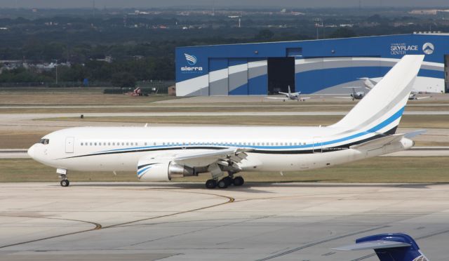 BOEING 767-200 (N767MW) - Taxiing to parking after arrival on 12R from Dallas-Love Field.