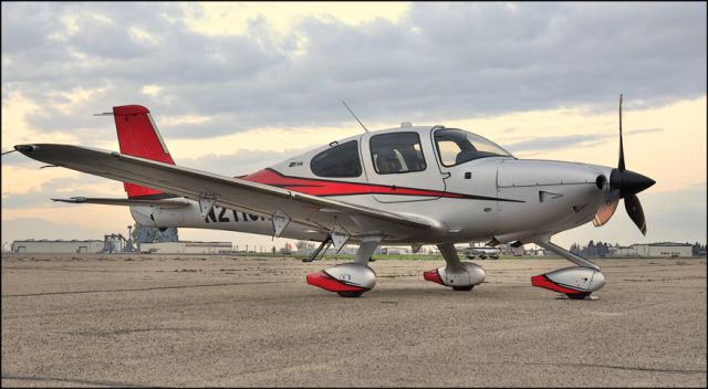 Cirrus SR22 Turbo (N211CK) - Sitting on the ramp at the Merced Regional Airport