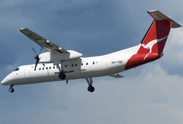 VH-TQE — - QANTAS LINK - BOMBARDIER DASH -8 Q300 - REG VH-TQE (CN 596) - ADELAIDE INTERNATIONAL AIRPORT SA. AUSTRALIA - YPAD 18/9/2018 