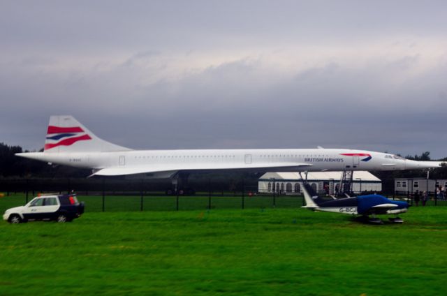 Aerospatiale Concorde (G-BOAC) - 2005 - The final resting place of the iconic King of the skies! On a very rainy day, the ceremony!