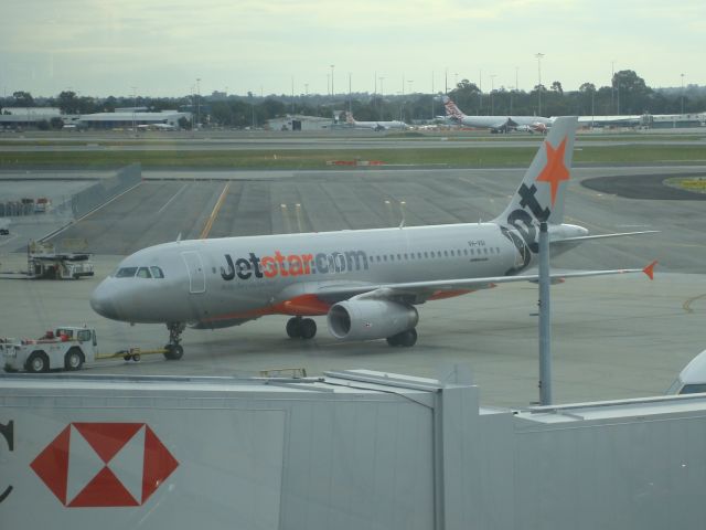 Airbus A320 (VH-VGI) - PUSHING BACK TO PARK AT STORAGE AREA