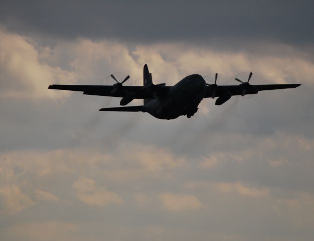 Lockheed C-130 Hercules (ANG31456) - Departing 36R - 2/23/10