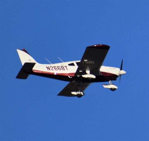 Piper Cherokee (N2668T) - 1-16-2021, 17:01. From a ranch SE of the Kerrville, Texas Airport.