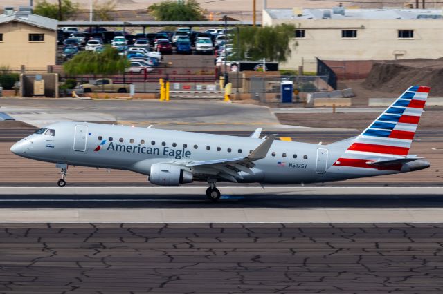 Embraer 175 (N517SY) - American Airlines E175 (operated by SkyWest) landing at PHX on 9/10/22. Taken with a Canon 850D and Tamron 150-600mm G2 lens.