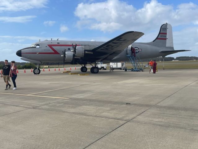 N500EJ — - Douglas C-54 at KECG prepares for a brief flyover. - 2022