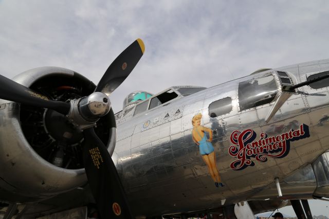 Boeing B-17 Flying Fortress (N9323Z) - DM air show 12 Apr 14