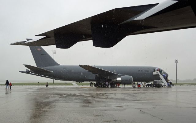 Boeing Pegasus — - McGUIRE AIR FORCE BASE, WRIGHTSTOWN, NEW JERSEY, USA-MAY 20, 2023: A KC-46 Tanker, belonging to the 108th Wing of the New Jersey Air National Guard, is seen at the 2023 Open House and Air Show.