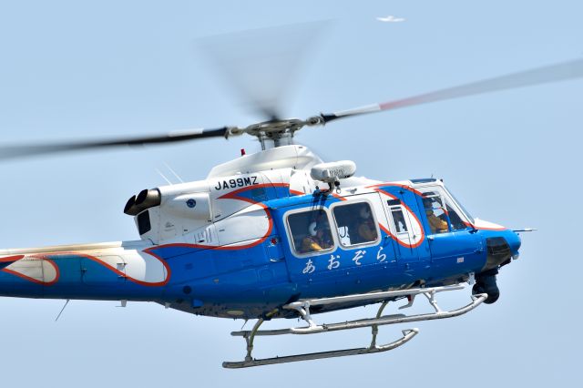 JA99MZ — - AIR RESCUE TEAM MIYAZAKI(Miyazaki Prefecture JPN)br /NAME:(あおぞら=AOZORA)br /Bell 412EP