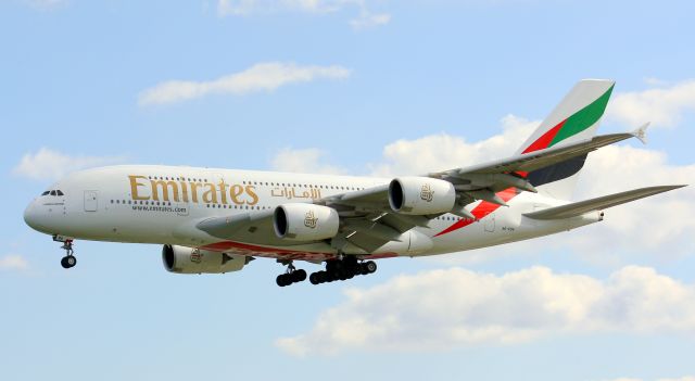 Airbus A380-800 (A6-EDA) - Landing At Lester B.Pearson Intl(CYYZ)