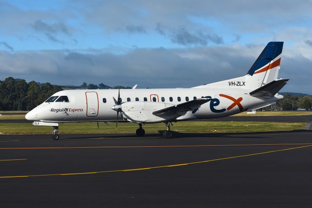 Saab 340 (VH-ZLX) - Regional Express Saab 340B VH-ZLX (msn 182) at Wynyard Airport Tasmania Australia. 16 May 2025.