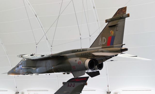 SEPECAT Shamsher (XX824) - SEPECAT Jaguar GR.1. Photo taken on June 27, 2019 at Hendon Museum in London