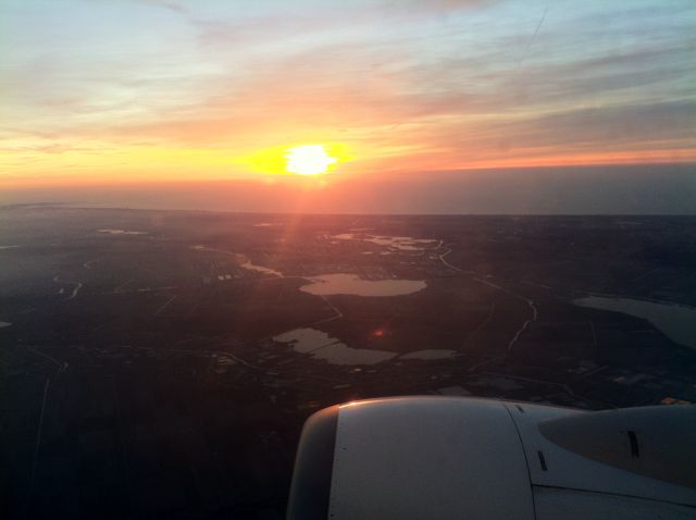 Boeing 737-700 — - Over the Netherlands