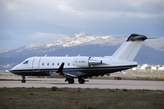 Canadair Challenger (G-XONE) - Bombardier Challenger 604 waiting for take off