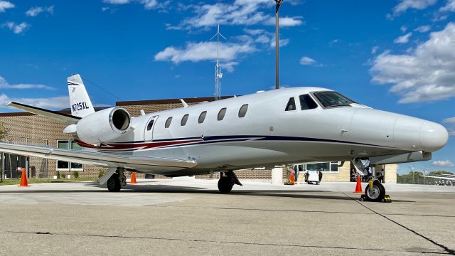 Cessna Citation Excel/XLS (N725XL) - N725XL chilling outside of Basler Flight Service. br /br /This aircraft is a 2007 Cessna 560XL Citation XLS, S/N 560-5725, and is privately owned. 7/28/22. 