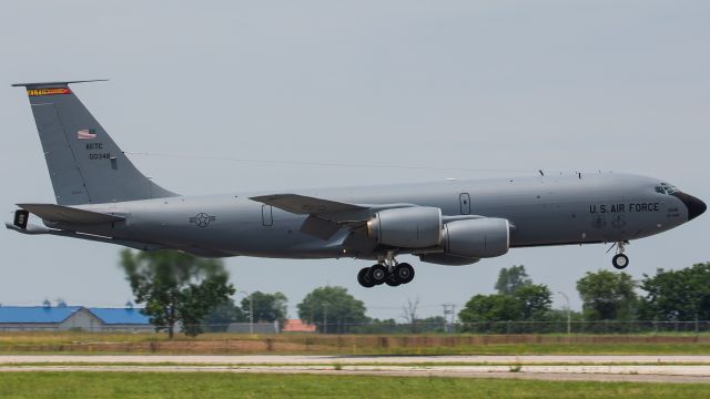 60-0348 — - KC-135 from Altus AFB taking off from the 2019 Dayton Air Show