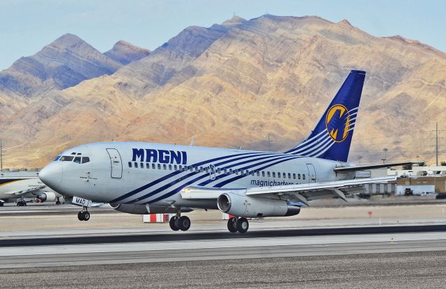 Boeing 737-200 (XA-MAD) - XA-MAD Magnicharters Boeing 737-277/Adv (cn 22652/831)br /br /McCarran International Airport (KLAS)br /TDelCorobr /September 12, 2013