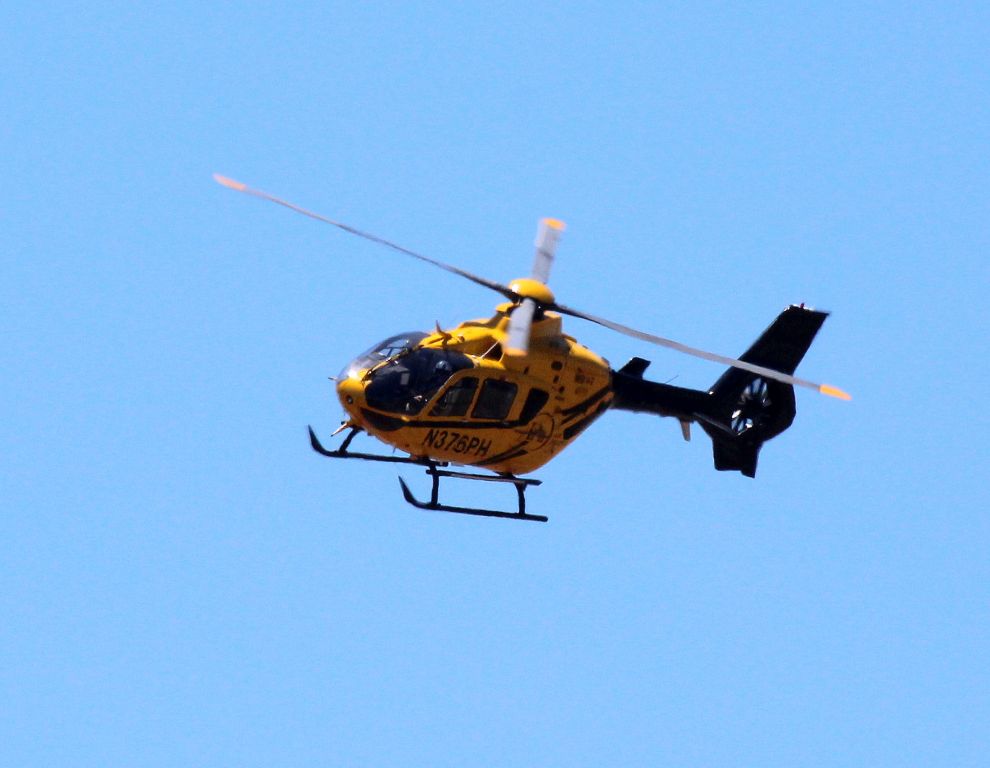 Eurocopter EC-635 (N376PH) - KRDD - PHi Air Medical chopper returning to Redding ramp 6/25/2016