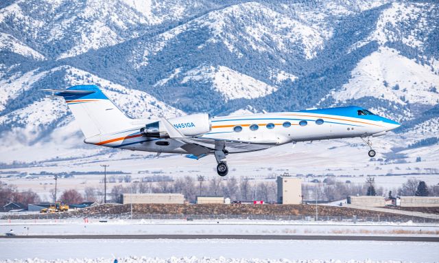 Gulfstream Aerospace Gulfstream IV (N451GA) - Nice GIV blasting out of KBZN