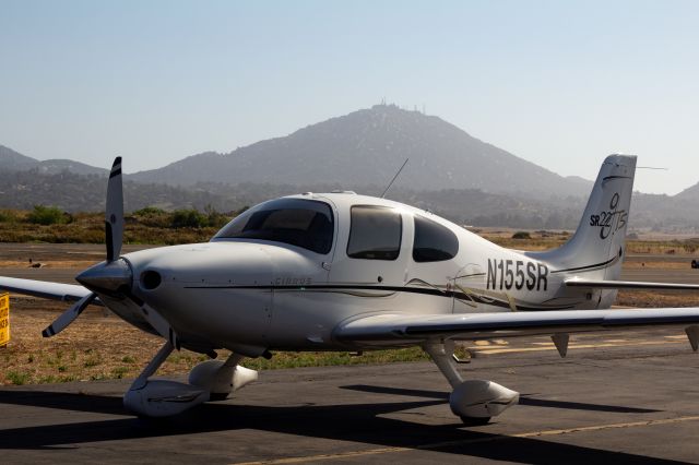 Cirrus SR-22 (N155SR) - Visiting Chuck Hall Aviation at Ramona Airport