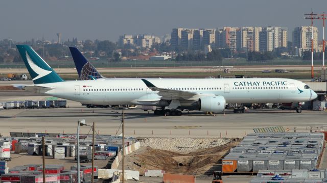 B-LXD — - 24/01/2023: Cathay Airbus br /350-1041 on the ramp.