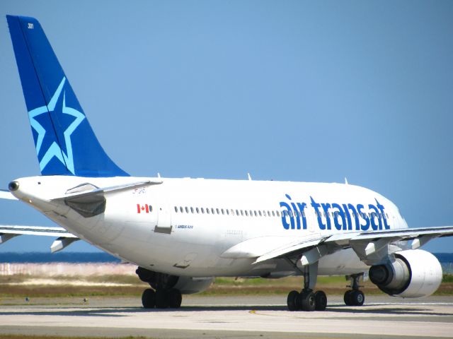 Airbus A310 — - Air Transat A310 at Sangster International Airport, Montogo Bay, Jamaica