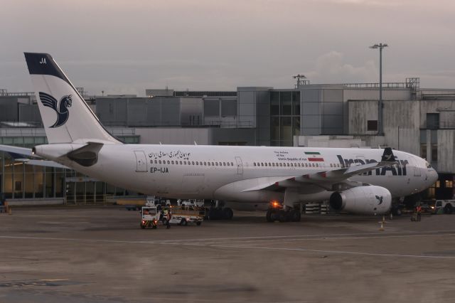 Airbus A330-200 (EP-IJA) - 24th October, 2023: Parked at Gate 326 at Heathrow's Terminal 3 after arrival from Imam Khomeini International Airport in Tehran as Iran Air flight IR 711. 