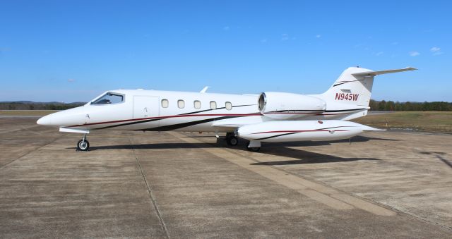 Learjet 35 (N945W) - A 1980 model (serial number 301) Gates Learjet 35A on the ramp at Northeast Alabama Regional Airport, Gadsden, AL - November 16, 2022.