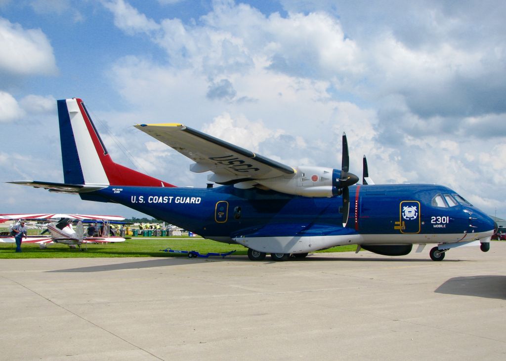 Casa Persuader (CN-235) (N2301) - AirVenture 2016.   U.S. Coast Guard HC-144A Ocean Sentry. Should not have a "N" in front but FA automatically put the N in front of 2301.