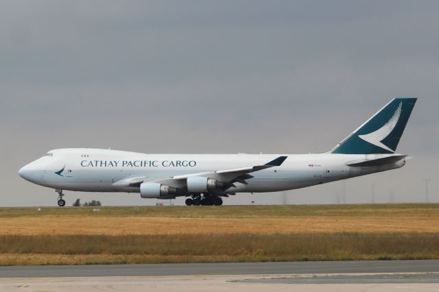 Boeing 747-400 (B-LIF) - Cathay Pacific Cargo (CX) B-LIF B747-467F ER [cn36871]br /Paris Charles de Gaulle (CDG). Cathay Pacific Cargo flight CX38 departs an overcast Paris to Delhi (DEL) and Hong Kong (HKG).br /Taken from Terminal 1 arrivals level.br /2018 08 09br /a rel=nofollow href=http://alphayankee.smugmug.com/Airlines-and-Airliners-Portfolio/Airlines/Asia-Pacific-Airlines/Cathay-Pacific-Airways-CXhttps://alphayankee.smugmug.com/Airlines-and-Airliners-Portfolio/Airlines/Asia-Pacific-Airlines/Cathay-Pacific-Airways-CX/a