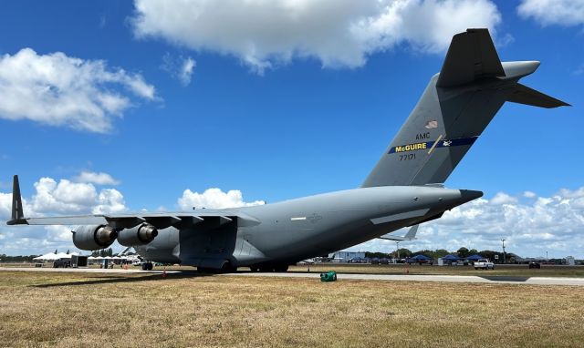 Boeing Globemaster III (07-7171) - 03/05/2024:br /Yet another angle upon this mighty C-17 on the ramp at the 2024 Vero Beach Airshow.