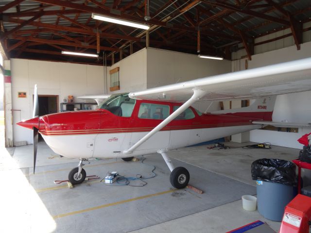 Cessna Skyhawk (N734RQ) - safe in the Flywell Hanger at Michigan West