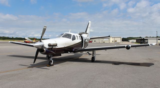 Socata TBM-700 (N62LM) - A Socata TBM-700 on the ramp at Tom Sharp Jr. Field, Huntsville Executive Airport, Meridianville, Al - August 18, 2016.