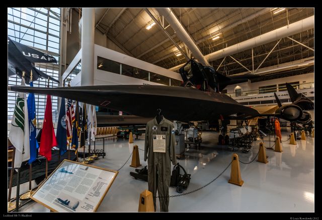 Lockheed Blackbird (61-7971) - SR-71A #61-7971 (formerly NASA 832) is on display at the Evergreen Aviation Museum in McMinnville, OR. The dismantling of #971 for transport took place in Autumn 2002 and some of the aircraft arrived at the museum shortly after. On 4 May 2003, the fuselage arrived and #971 was reassembled; the public unveiling and display was 7 June 2003. SR-71A #971 has received a fresh coat of paint after sitting around Edwards AFB for several years following the deactivation of Det 2. It is now under the right wing of Howard Hughes H-4 Hercules or "Spruce Goose."br /br /This is the most complete and accurate SR-71 display anywhere. In addition to the typical D-21 Drone and Starter Cart, it includes many interesting side displays, such as the DEF H, DEF A2C/C, AR1700, and TROC reconnaissance equipment as well as the brake fan used after the SR-71 would land.br /br /SR-71A #61-7971 was one of the two aircraft reactivated in 1995 for Air Force service before the program was cancelled in 1998. Assembly of this aircraft started on 10 November 1965 and its roll out was on 16 August 1966. The first flight of the aircraft was on 17 November 1966 and the last flight was on 30 September 1997. This SR-71A has 3512.5 hrs of flight time.