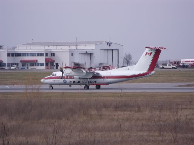 de Havilland Dash 8-100 (C-GCFK) - transport canada surveillance aircraft landing at Ottawa on runway 25.