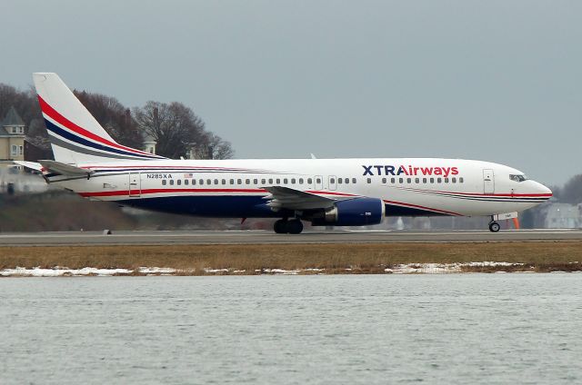 BOEING 737-400 (N285XA) - Casino Express 6800. Atlantic City charter operating for Apple Vacations