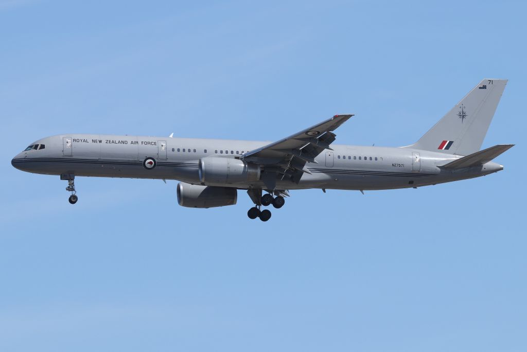 Boeing 757-200 (ANZ7571) -  'KIWI 027' bringing New Zealand Prime Minister Jacinda Arden, who will be the principal speaker at Harvard's Commencement on Thursday May 26th